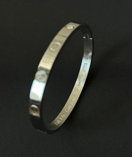 Silver stainless steel bracelet