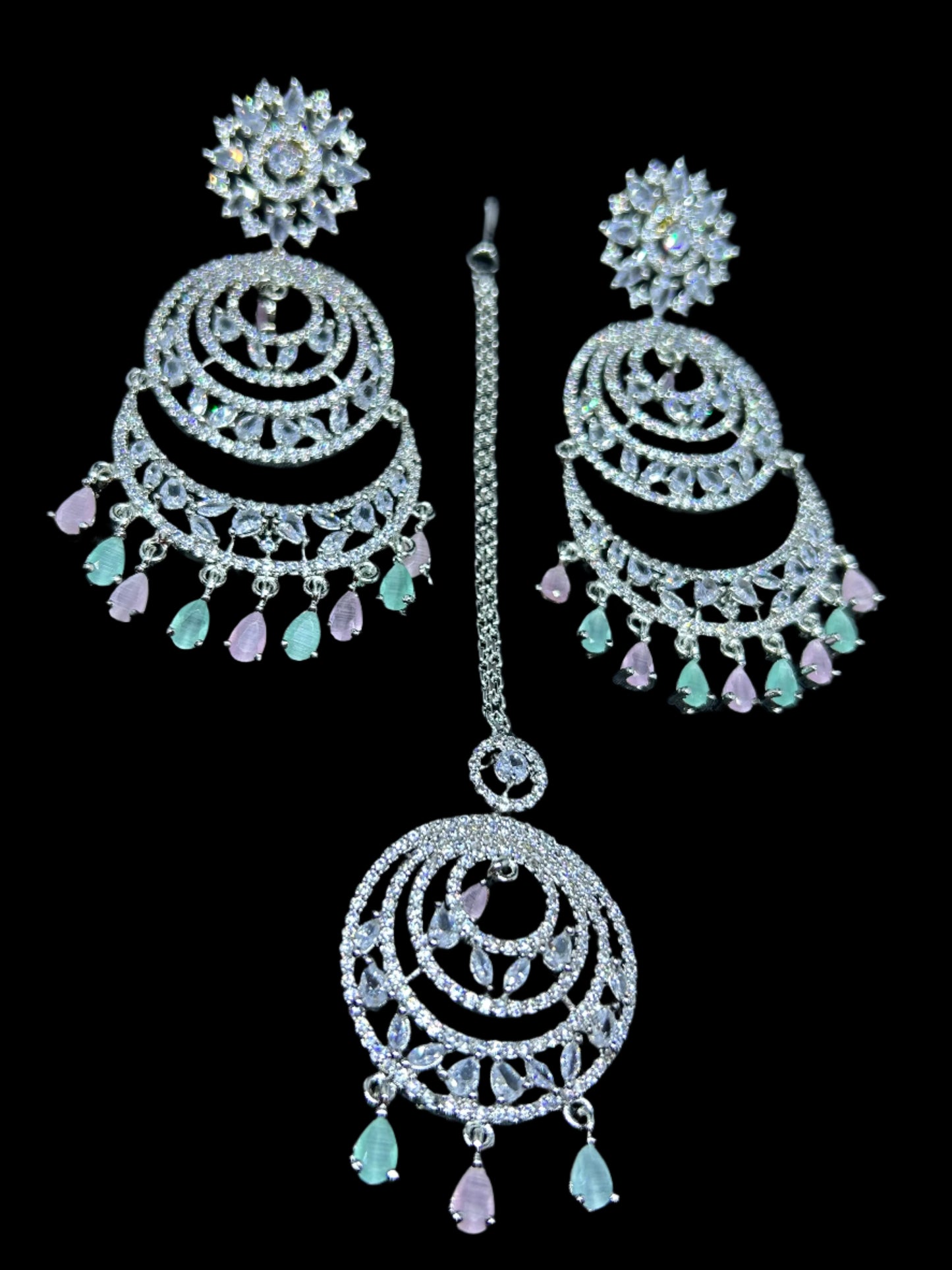 AD earrings & tikka