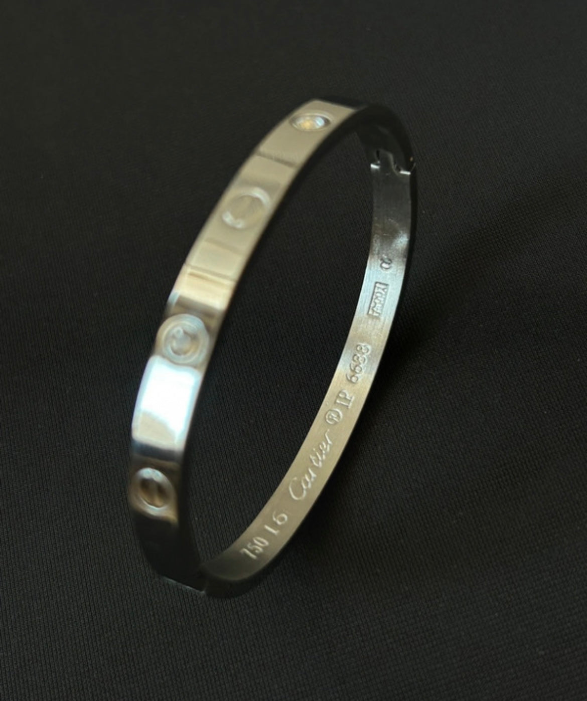 Silver stainless steel bracelet
