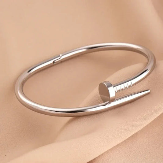 Silver stainless steel bracelet