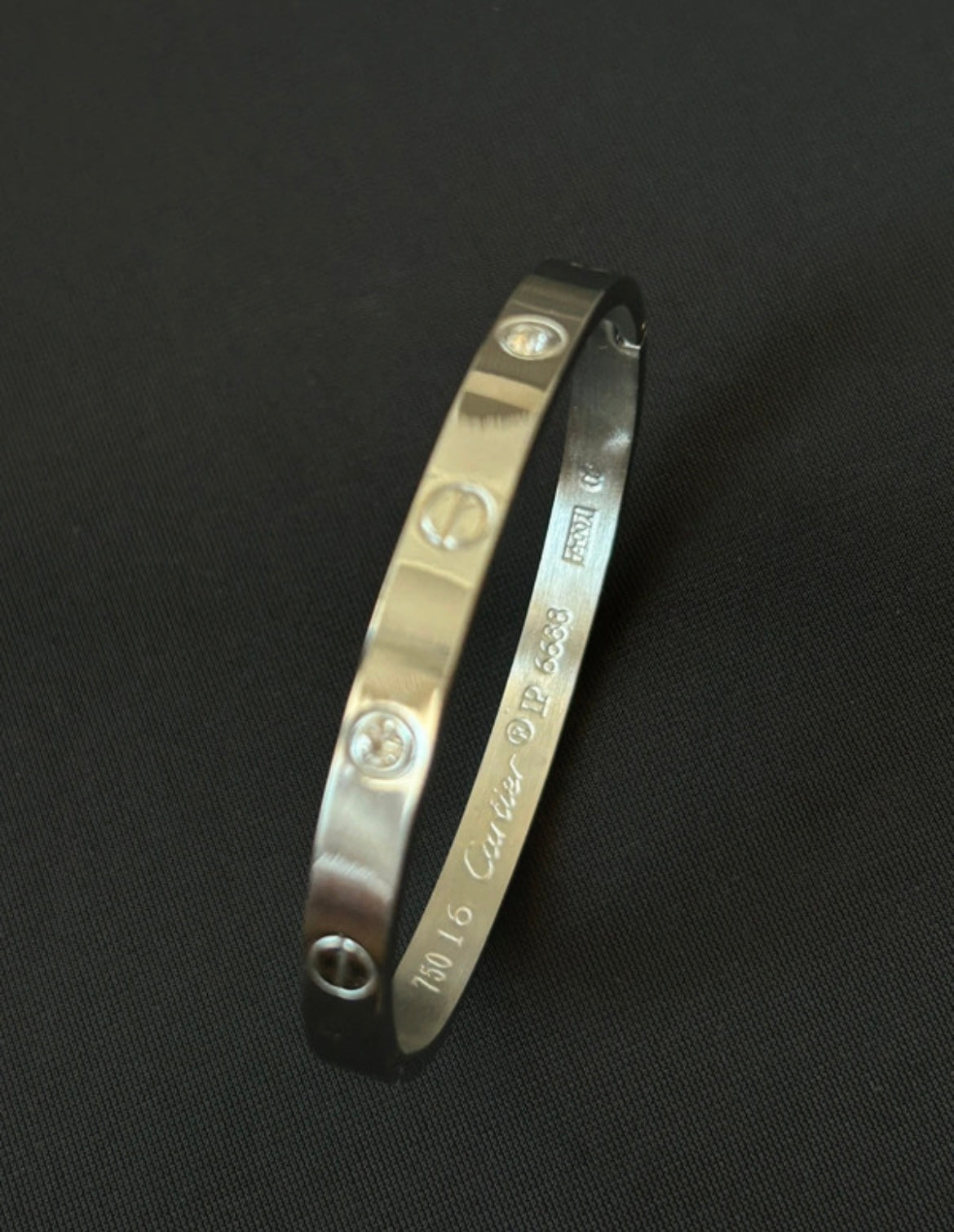 Silver stainless steel bracelet