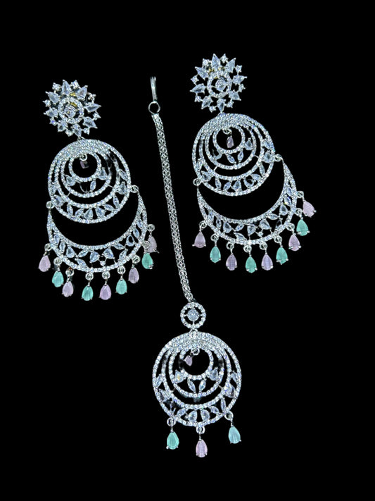AD earrings & tikka