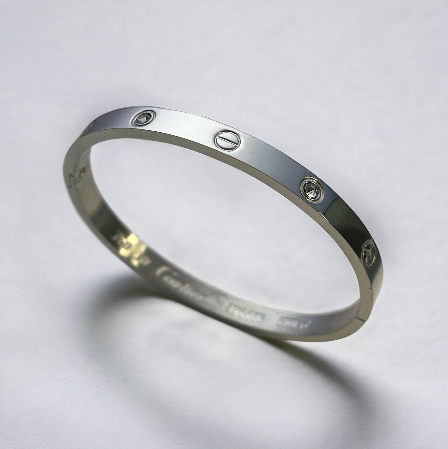 Silver stainless steel bracelet